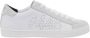 P448 Witte en beige lage sneakers John White Heren - Thumbnail 1