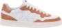 P448 Witte en terracotta lage sneakers Bali Sunset Multicolor Heren - Thumbnail 1