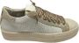 P448 Witte Leren Platform Sneakers Beige Dames - Thumbnail 2