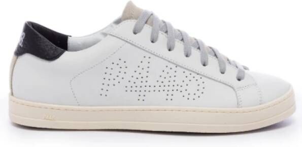 P448 Witte Leren Sneaker