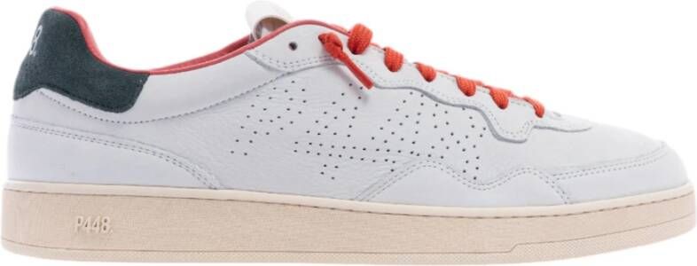 P448 Witte leren sneaker Vert 2 model