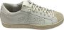P448 Witte Leren Sneakers Handgemaakte Zool Beige Dames - Thumbnail 1