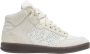 P448 Witte Leren Sneakers met Beige Accents - Thumbnail 1