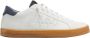 P448 Witte Leren Sneakers met Blauwe Details - Thumbnail 1