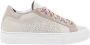 P448 Witte Leren Sneakers met Glitterdetails Multicolor Dames - Thumbnail 9