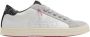P448 Witte Leren Sneakers met Metalen Accenten - Thumbnail 1