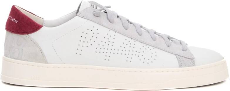 P448 Witte Leren Sneakers Stijlvol Uiterlijk Comfortabele Pasvorm