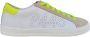 P448 Vintage-geïnspireerde leren sneaker met geperforeerd logo White Heren - Thumbnail 2