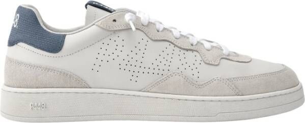P448 Witte Sneakers met Blauwe Details