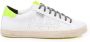 P448 Witte Sneakers met Fluorescerende Gele Hiel White Heren - Thumbnail 1