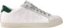 P448 Witte sneakers met groene details - Thumbnail 1
