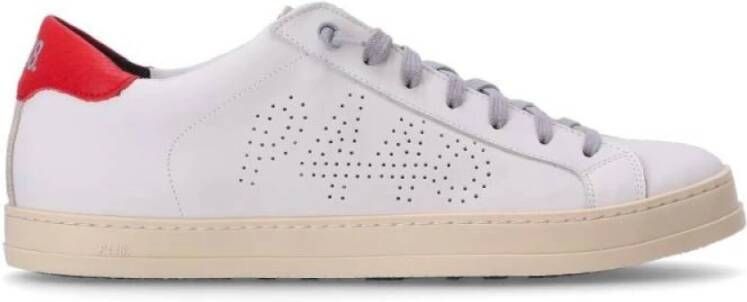 P448 Witte Sneakers met Rode Hiel