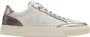 P448 Witte Suède Zilveren Leren Sneakers - Thumbnail 1