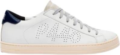 P448 Witte Blauwe Bjohn Sneakers Wit Heren