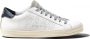 P448 Vintage-geïnspireerde leren sneaker met geperforeerd logo White Heren - Thumbnail 6