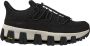 P448 Zwarte Gebreide Wandelsneakers - Thumbnail 1