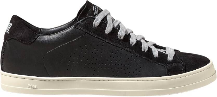 P448 Zwarte sneakers met strakke stijl