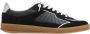 P448 Zwart Witte Suède Sneakers met Groene Accents - Thumbnail 1