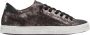 P448 Zwart Zilver Leren Sneakers - Thumbnail 1