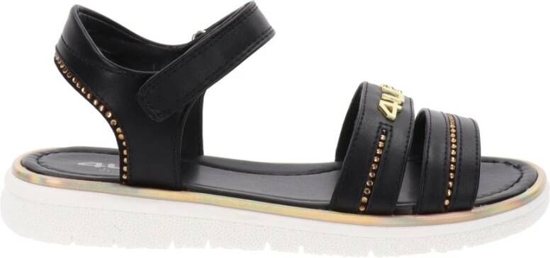 Paciotti Faux Leather Sandals for Women Black Dames