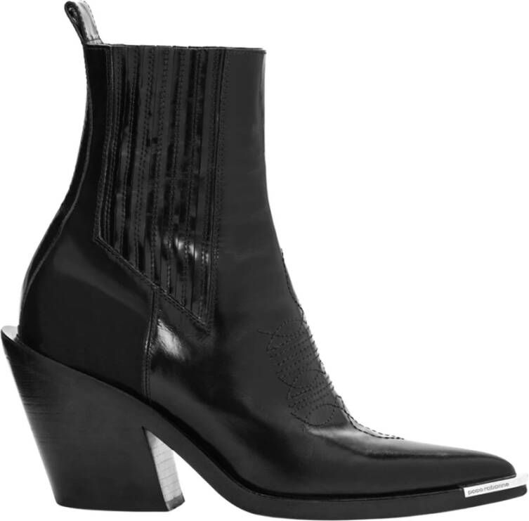 Paco Rabanne Santiag Heel Hoge Laarzen Black Dames