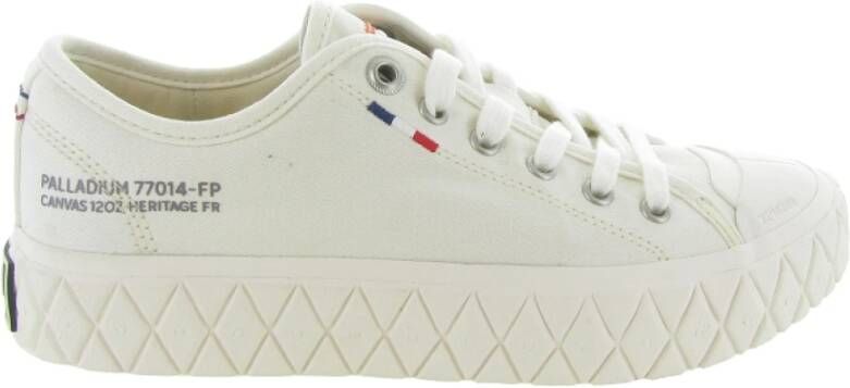Palladium Canvas Vulcanized Rubber Sneakers White - Foto 7
