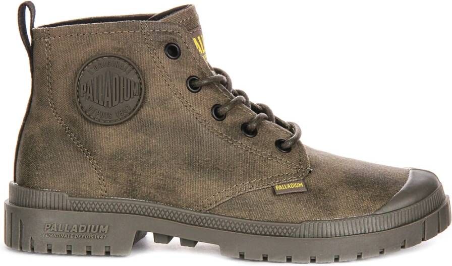 Palladium Bruine Hoge Enkellaarzen