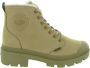 Palladium Nubuck Rits Dameslaarzen Brown Dames - Thumbnail 2