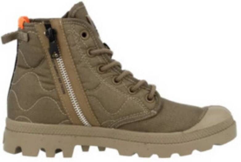 Palladium PAMPA~RE-QUILTED~~~~~~~~~~~~~~ Dames veterschoenenDames sneakersVrije tijd half-hoogHeren veterschoenHeren sneakers Groen - Foto 2