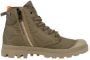 Palladium PAMPA~RE-QUILTED~~~~~~~~~~~~~~ Dames veterschoenenDames sneakersVrije tijd half-hoogHeren veterschoenHeren sneakers Groen - Thumbnail 2