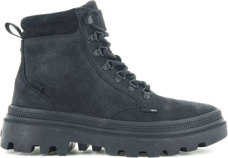 Palladium Nubuck Wandelschoenen Zwart Heren