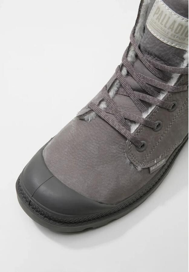 Palladium PAMPA HI ZIP WL Hoge sneakers Hoge sneakers Veterboots Dames veterschoenen Dames sneakersVrije tijd half-hoogHalf-hoge schoenen Heren veterschoen Heren sneakers Grijs - Foto 4