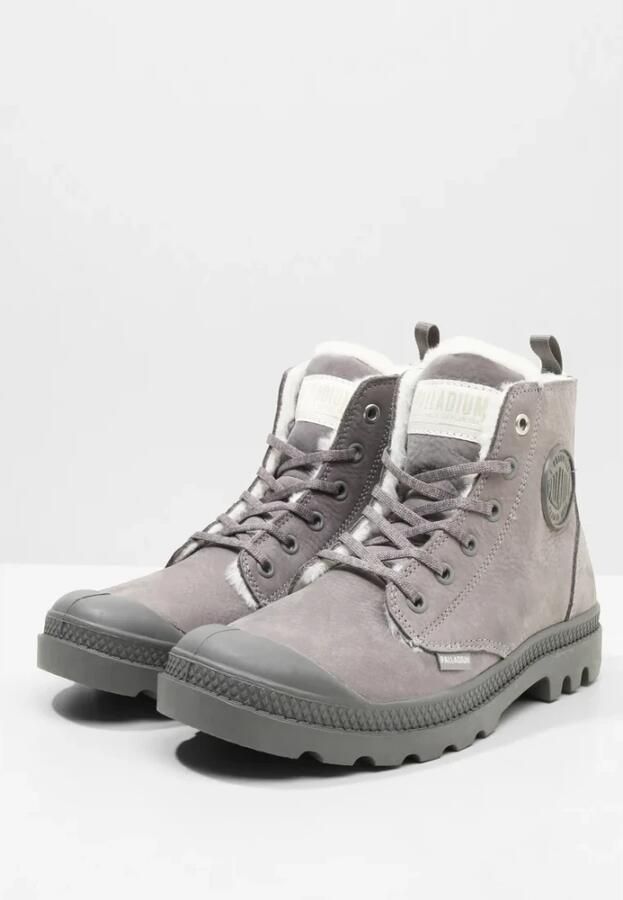 Palladium PAMPA HI ZIP WL Hoge sneakers Hoge sneakers Veterboots Dames veterschoenen Dames sneakersVrije tijd half-hoogHalf-hoge schoenen Heren veterschoen Heren sneakers Grijs - Foto 7