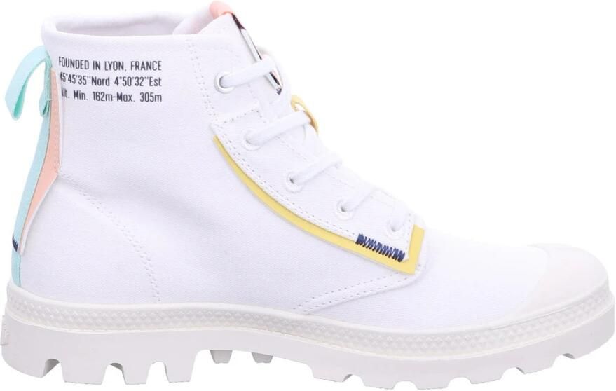 Palladium PAMPA~UNDERLAYER~~~~~~~~~~~~~~ Half-hoge schoenen Wit beige - Foto 5