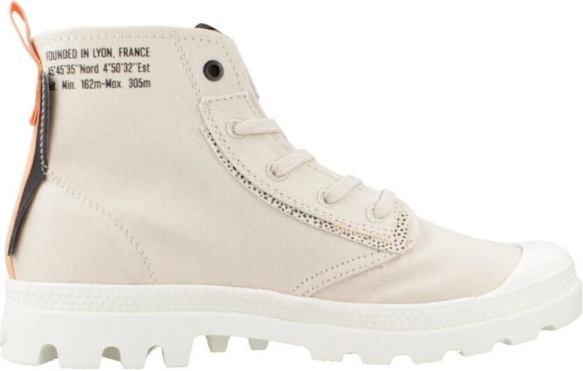 Palladium PAMPA UNDERLAYER Volwassenen Half-hoge schoenen Wit beige - Foto 5