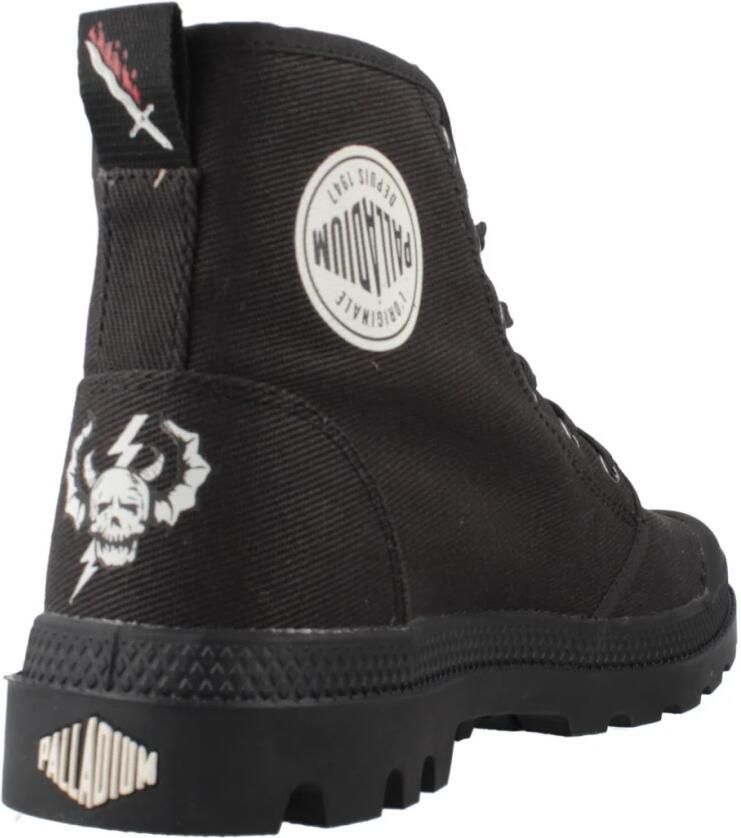 Palladium Veterschoenen STRANGER THINGS X PAMPA HELLFIRE Veterlaarzen van canvas met print - Foto 2