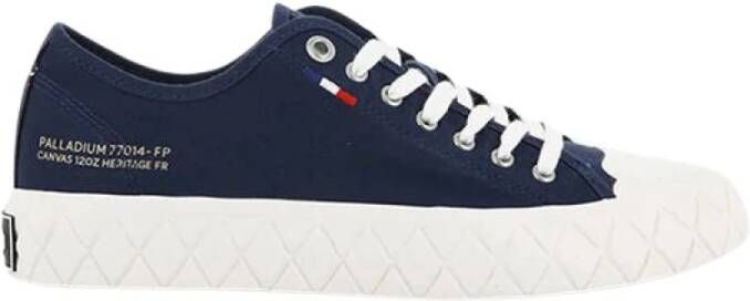 Palladium Canvas Vulcanized Rubber Sneakers Blue Heren - Foto 1