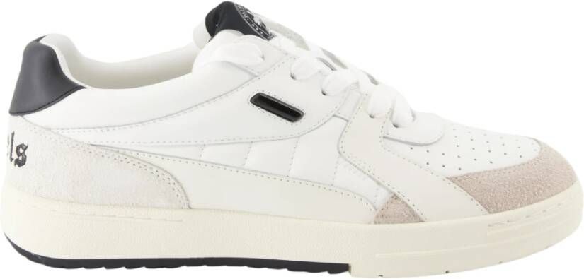 Palm Angels Zwarte Sneakers Regular Fit Geschikt voor Alle Temperaturen 100% Leer Black - Foto 4