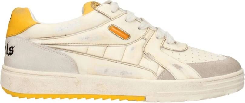 Palm Angels Beige Leren Chunky Sneakers
