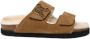 Palm Angels Beige Sandalen met Bont Binnenzool Beige Dames - Thumbnail 5