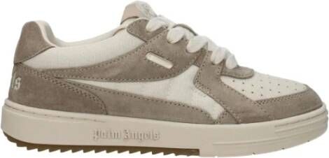 Palm Angels Beige Stoffen Sneakers met Logo