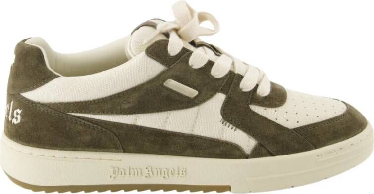 Palm Angels Witte en Donkergrijze Universiteitssneakers White Heren