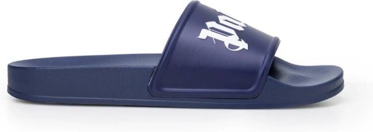 Palm Angels Blauwe Slippers voor Heren Blauw Heren