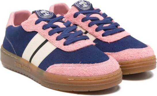 Palm Angels Blauwe Streep Logo Patch Sneakers