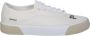 Palm Angels Crème Canvas Lage Sneakers White Heren - Thumbnail 1