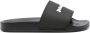 Palm Angels Slippers & Mules Dames Essential Logo Slider Zwart in zwart - Thumbnail 1