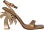 Palm Angels Palm Beach leren sandalen Goud - Thumbnail 1