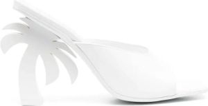 Palm Angels Heeled Mules Wit Dames