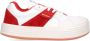 Palm Angels Rode Leren Sneakers Verhogen Stijl Multicolor Heren - Thumbnail 5