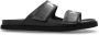 Palm Angels Leren Slippers met Logo - Thumbnail 1